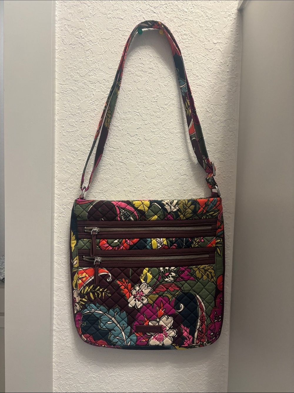 Vera Bradley Quilted Floral Crossbody Bag in Multicolor